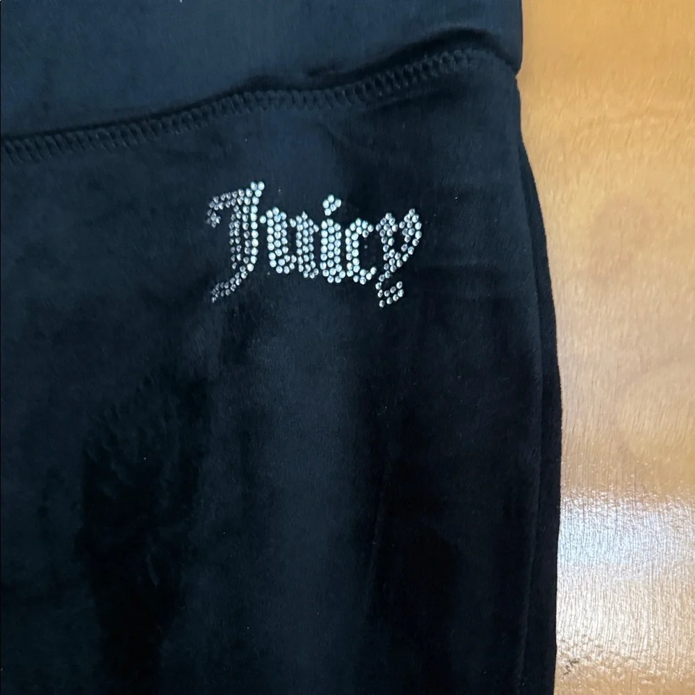 NWOT Juicy Couture Black Velour Set - pants - medium top - large - NEVER WORN - Picture 6 of 9